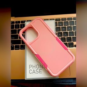 Apple iPhone Case - 14 Pro Max, Pink Shockproof,
